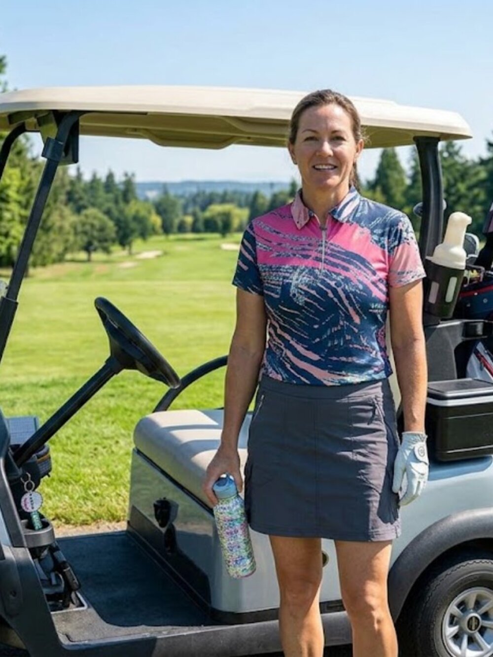 Jamie Sadock A-Line Golf Skort with Zip Pockets